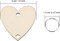 200 Pieces in Total, Wooden Heart Tags with Holes and Rings 3.94 x 1.97 x 1.18 inches